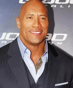 Dwayne Johnson In Suit Diamond Painting