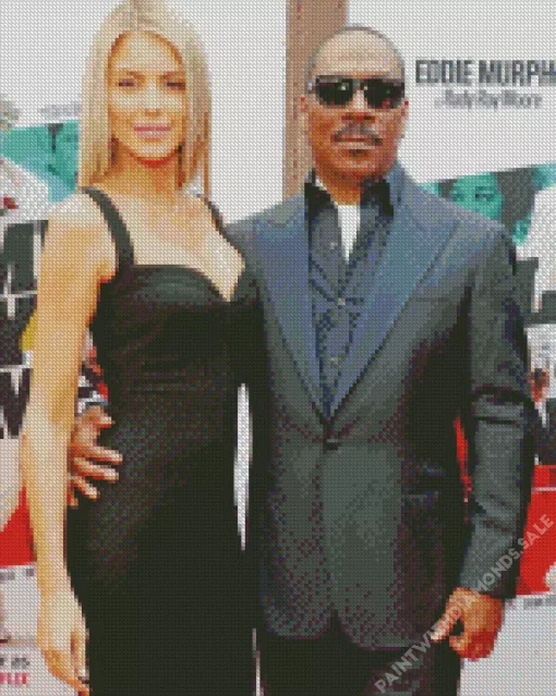 Eddie Murphy And His Wife Diamond Painting