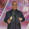 Eddie Murphy With Award Diamond Painting