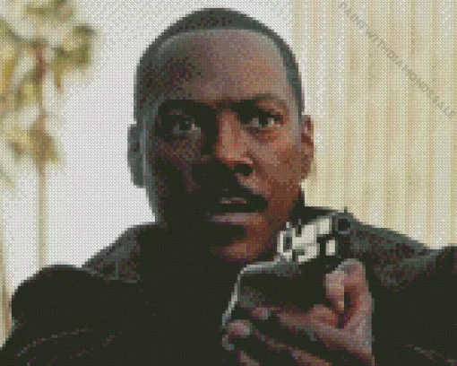 Eddie Murphy With Gun Diamond Painting