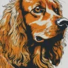 English Cocker Spaniel Art Diamond Painting