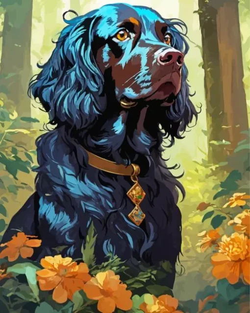 English Cocker Spaniel Dog Diamond Painting