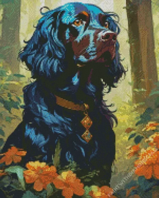 English Cocker Spaniel Dog Diamond Painting