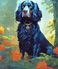 English Cocker Spaniel In Forest Diamond Painting