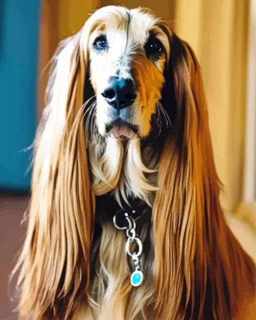 English Cocker Spaniel In Long Hair Diamond Painting