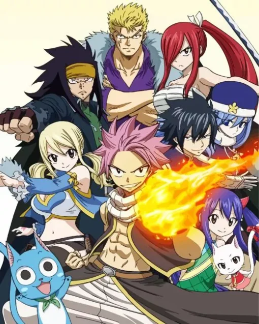 Fairy Tail Characters Diamond Painting