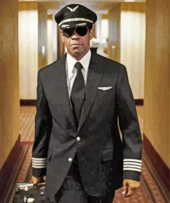 Flight Denzel Washington Diamond Painting