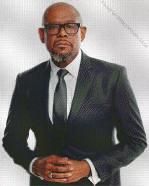 Forest Whitaker In Suit Diamond Painting