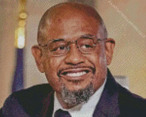 Forest Whitaker Smiling Diamond Painting