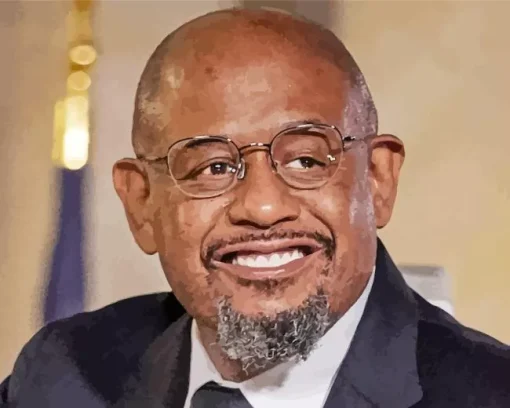 Forest Whitaker Smiling Diamond Painting