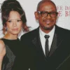 Forest Whitaker With His Wife Diamond Painting