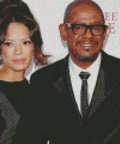 Forest Whitaker With His Wife Diamond Painting