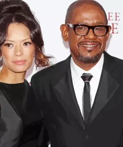 Forest Whitaker With His Wife Diamond Painting