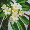 Frangipani Tree Diamond Painting