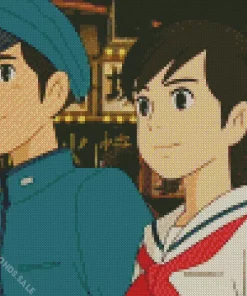 From Up On Poppy Hill Anime Characters Diamond Painting