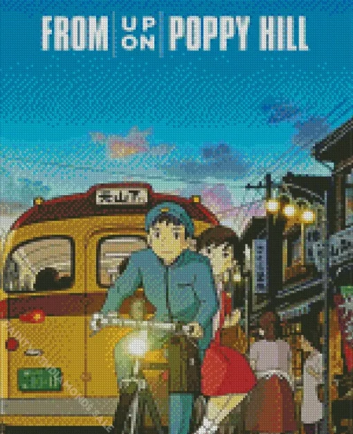 The From Up On Poppy Hill Anime Poster Diamond Painting