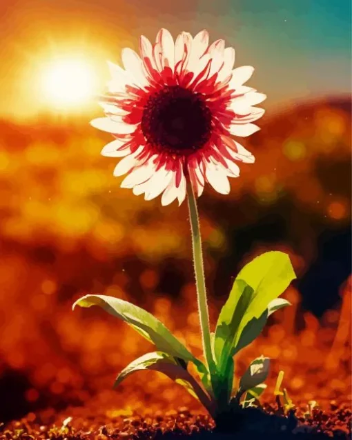 Gazania With Sunrise Diamond Painting