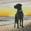 German Shorthaired Pointer Art Diamond Painting