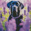 German Shorthaired Pointer In Lavender Diamond Painting