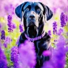 German Shorthaired Pointer In Lavender Diamond Painting