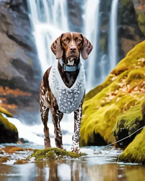 German Shorthaired Pointer In Nature Diamond Painting