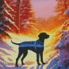 German Shorthaired Pointer Silhouette Diamond Painting