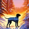 German Shorthaired Pointer Silhouette Diamond Painting