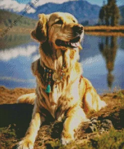 Golden Retriever Diamond Painting