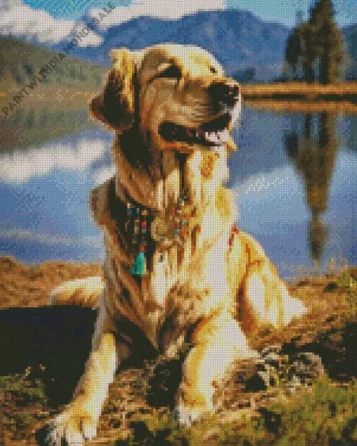 Golden Retriever Diamond Painting