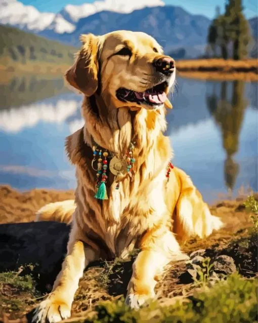 Golden Retriever Diamond Painting