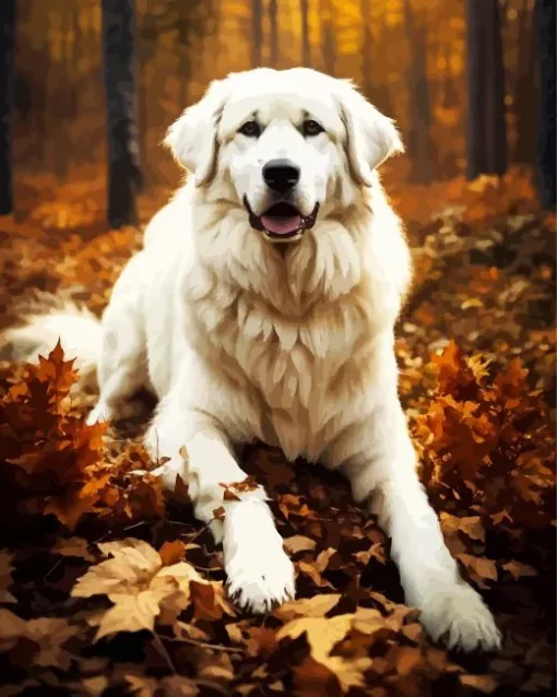 Great Pyrenees Dog Diamond Painting