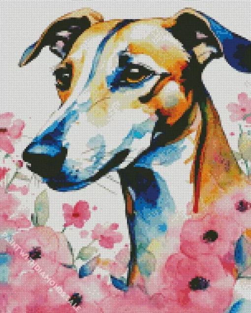 Greyhound Dog Diamond Painting