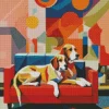 Greyhounds On A Couch Diamond Painting