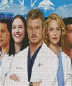 Greys Anatomy Characters Diamond Painting