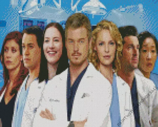 Greys Anatomy Characters Diamond Painting