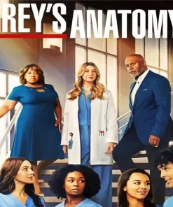 Greys Anatomy Characters Poster Diamond Painting