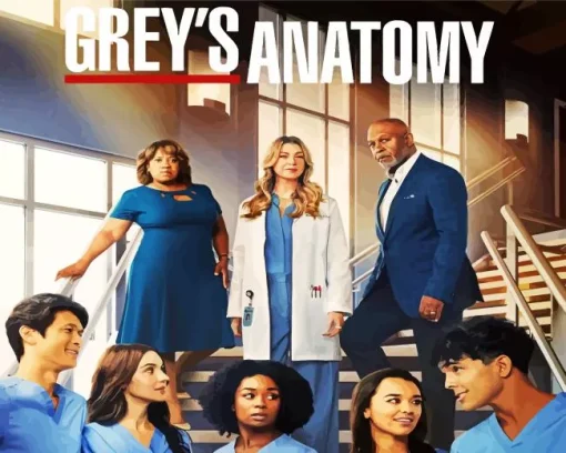 Greys Anatomy Characters Poster Diamond Painting