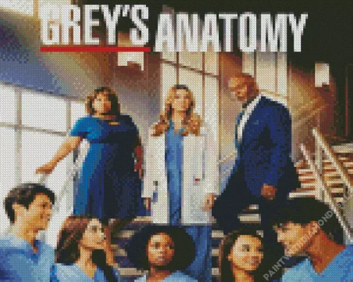 Greys Anatomy Characters Poster Diamond Painting