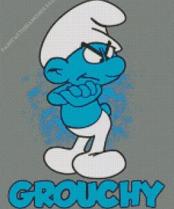 Grouchy Smurf Diamond Painting