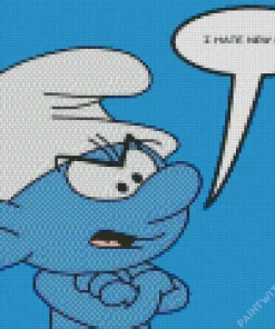 Grouchy Smurf The Smurfs Diamond Painting