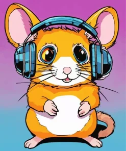 Hamster With Sunglasses Diamond Painting