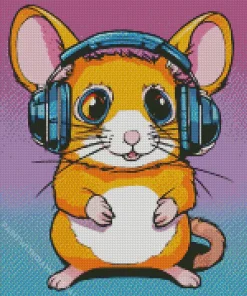 Hamster With Sunglasses Diamond Painting