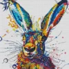 Hare Splatter Diamond Painting