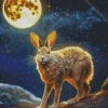 Hare With Full Moon Diamond Painting