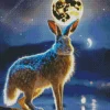 Hare With Moonlight Diamond Painting