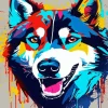 Husky Dog Art Diamond Painting