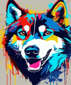 Husky Dog Art Diamond Painting