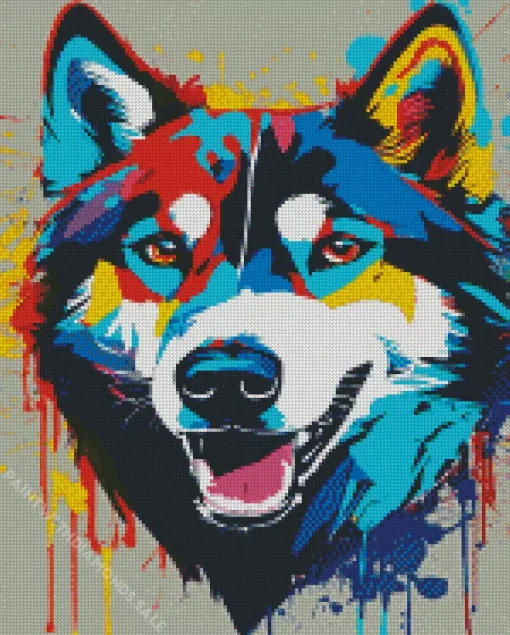 Husky Dog Art Diamond Painting