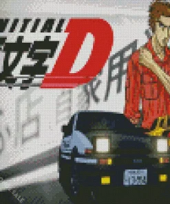 Initial D Anime Poster Diamond Painting