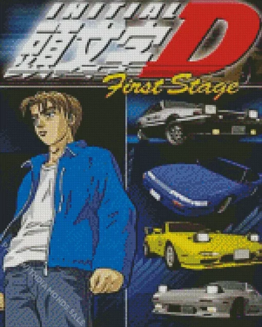 Initial D Poster Diamond Painting